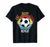 Eat Sleep Football Repeat Kids Boys Girl Football Tshirt Men T-Shirt