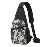 PGTry Happy Monkey Sling bag, Lightweight shoulder Backpack chest pack crossbody Bags Travel Hiking Daypacks for Men Women
