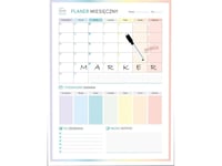 Plan Your Life Magnetisk Månadsplanerare Regnbåge + Markör