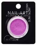 Medis Sun Glow Art Glitter & Glam Lot de 4 flacons de poudre pailletée Violet fluo