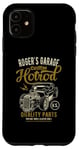 Coque pour iPhone 11 Roger's Hotrod Garage, voiture classique, Roger Design