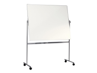 Esselte - Whiteboard-tavla - golvstående - 1200 x 2000 mm - emalj - magnetisk - dubbelsidig - vändbar - mobil