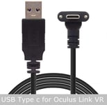 1m Câble données Oculus Link VR USB 3.1 type-c à double vis, 1.2m/3m/5m/8m Nipseyteko