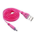 Smiley Micro USB Cable for Bose SoundLink Colour II Speaker LED Light Android USB Charger Smartphone Connector (Candy Pink)