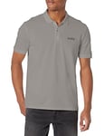 Hugo Boss Men's Short Sleeve Big Logo Polo T-Shirt, Silver, S