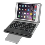 Tbalet PC Keyboard Cmf Universal Detachable Magnetic Bluetooth Touchpad Keyboard Leather Case with Holder for 10.1 inch iSO & Android & Windows Tablet PC(Black) (Color : Black)