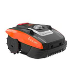 Yard Force Compact 400Ri Robotic Lawnmower with iRadar - Active Safety Technology for lawns up to 400m², black/orange