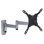 ProperAV Swing Arm TV Bracket with Lockable Arm Position for 13" 15" 17" 19" 22" 23" 24" 28" 32" 37" 40" 42" 43" for Home, Office, Kids Playroom, Motorhome, Caravan, RV and Boat VESA Max 200x200
