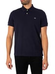 GANTRegular Shield Pique Polo Shirt - Evening Blue