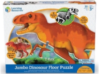 Læringsressurser Stort puslespill med skumgulv, T-Rex Dinosaur