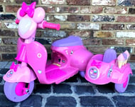 Epic Kids Electric / Battery 6v Ice Cream Motor Bike and  Side Car Ride on  Pink