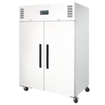Polar G-Series Upright Double Door Freezer 1200Ltr White - [CD616]