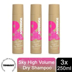 Toni & Guy Glamour Sky High Volume Dry Shampoo - 3 x 250ml