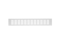 Aluminum Ventilation Grille Ra850s, 80 X 500 Mm, Silver Color.