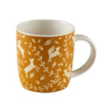 Fine China Coffee Mug Tea Cup Microwave Safe Dishwasher Safe Mustard Hot 340ml
