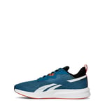 Reebok Men's Runner 4 4E Sneaker, Steely Blue/Core Black/Smash Orange, 6.5 UK