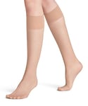 FALKE Women's Pure Matt 20 DEN W KH Sheer Plain 1 Pair Knee-High Socks, Skin colour (Cocoon 4859), 5.5-8