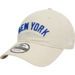 New Era 9TWENTY MLB Wordmark New York Yankees Cap - Beige - str. ONESIZE