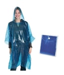 Adult Hooded Waterproof Rain Poncho Emergency Jacket Camp Outdoors Coat Cape Mac