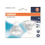 2 x Osram 20w 12v GU5.3 Cap MR16 38 Degree Beam Angle Lamp M269 Light Bulb PACK