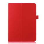 Litchi Fodral För Samsung Galaxy Tab S2 9.7 - Röd