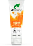Dr Organic Manuka Honey Face Scrub, Exfoliating, Dry Skin, Mens, Womens, Natural