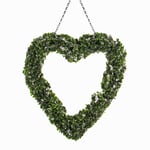 Maison & White Topiary Heart Wreath | Front Door Accessories | Garden Decoration | Hanging Chain | Outdoors and Indoors | Wedding Decor | Everyday Wreaths | Pukkr, One Size,434444