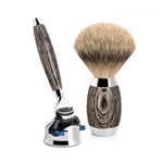 Mühle Shaving Set Edition 3 Bog Oak Sterlig Silver Fusion Silvertip