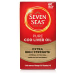 Seven Seas Extra High Strength Omega-3 Cod Liver Oil - 60 Capsules x 12