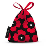 LadyCup oppbevaringspose til menskopp, svart og rød