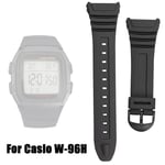 Pin Buckle Silicone Strap Watch Band for C-asio W-96H Watch Accessories