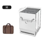 Bärbar Grill, Vindskyddsdesign, Kompakt och Lättviktig,M