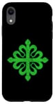 Coque pour iPhone XR Ordre de l'emblème Alcantara Croix grecque