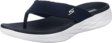 Skechers Women's ON-The-GO 600 Sunny Sandal, Navy Textile, 3 UK