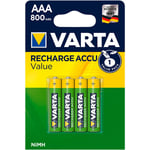 Varta - E3/38622 pile rechargeable accu aaa - LR03 800mA (emballage 4 unit) Ø10,5x44,5mm