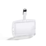 Korthållare för 2 kort med hängselclips 25-pack