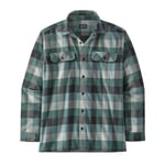 Patagonia  M´S L/S Organic Cotton Mw Fjord Flannel Shirt Herre, Gdnu Guides: Nouveau Green, L