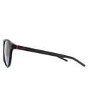 Hugo Boss by Round Mens Matte Black Grey Sunglasses - One Size