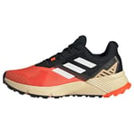 adidas Men's Terrex Soulstride Trail Running Shoes Sneaker, Impact Orange/Cloud White/Core Black, 8.5 UK