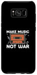 Coque pour Galaxy S8+ Funny Make Music Not War Producteur de bande sonore Ingénieurs audio