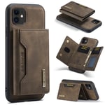 Apple iPhone 11 Pro Max Magnetic Wallet Coffee