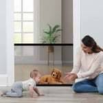 Retractable Pet Dog Gate Safety Guard Folding Baby Toddler Stair Gate Isolation