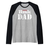 Risk Father's Day Vintage Board Game Risk Dad Logo Raglan Baseball Tee