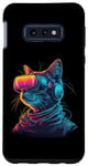 Galaxy S10e Neon Feline Fantasy Case