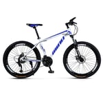 LHQ-HQ Outdoor sports Hard tail mountain bike, 26 inch 30 speed variable speed offroad double disc brakes men and women bicycle outdoor riding adult (Color : C)