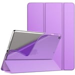 TiMOVO Case For New iPad 9th Generation 2021/8th Gen 2020/7th Gen 2019, Slim TPU Translucent Frosted Back Protective Cover Shell with Auto Wake/Sleep, Cover for iPad 10.2" Case, Purple
