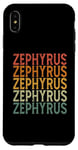Coque pour iPhone XS Max Retro Sur Mesure Prénom Nom Zephyrus