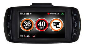Aguri DX1000 Dash Cam and Speed Camera Detector with 1296 Super HD video recording, GPS speed trap alerts, Full Colour 2.7 LCD and 16GB Micro SD card.