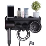 OldPAPA Hair Dryer & Accessory Storage Holder - Multifunctional Wall Mounted Hair Dryer Holder For Dyson Supersonic Hair Dryer