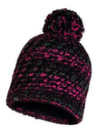 Buff Knitted & Polar Hat, Valya, Black, One Size